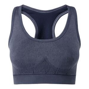 TriDri Womens/Ladies Seamless 3D Fit Multi-Sport Denim Look Sports Bra / Indigo